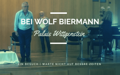 Besuch einer Lesung von Wolf Biermann